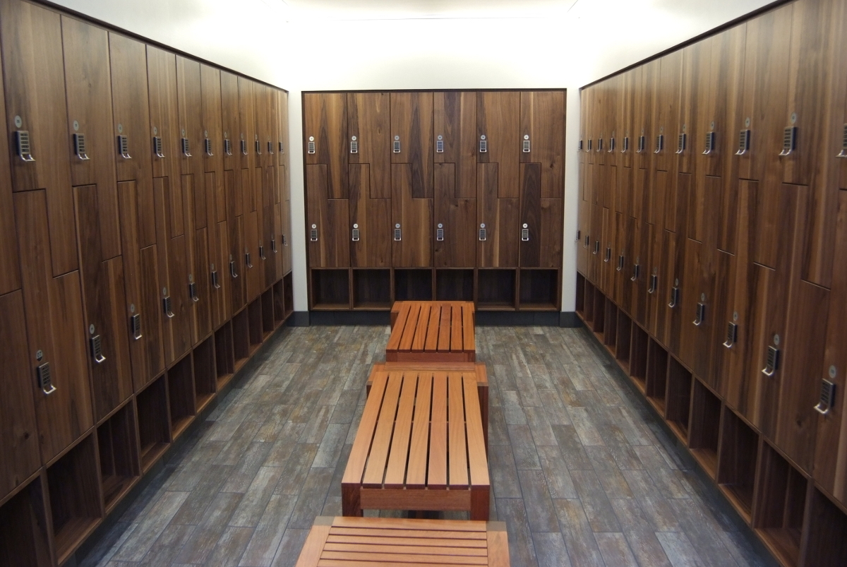 wood lockers